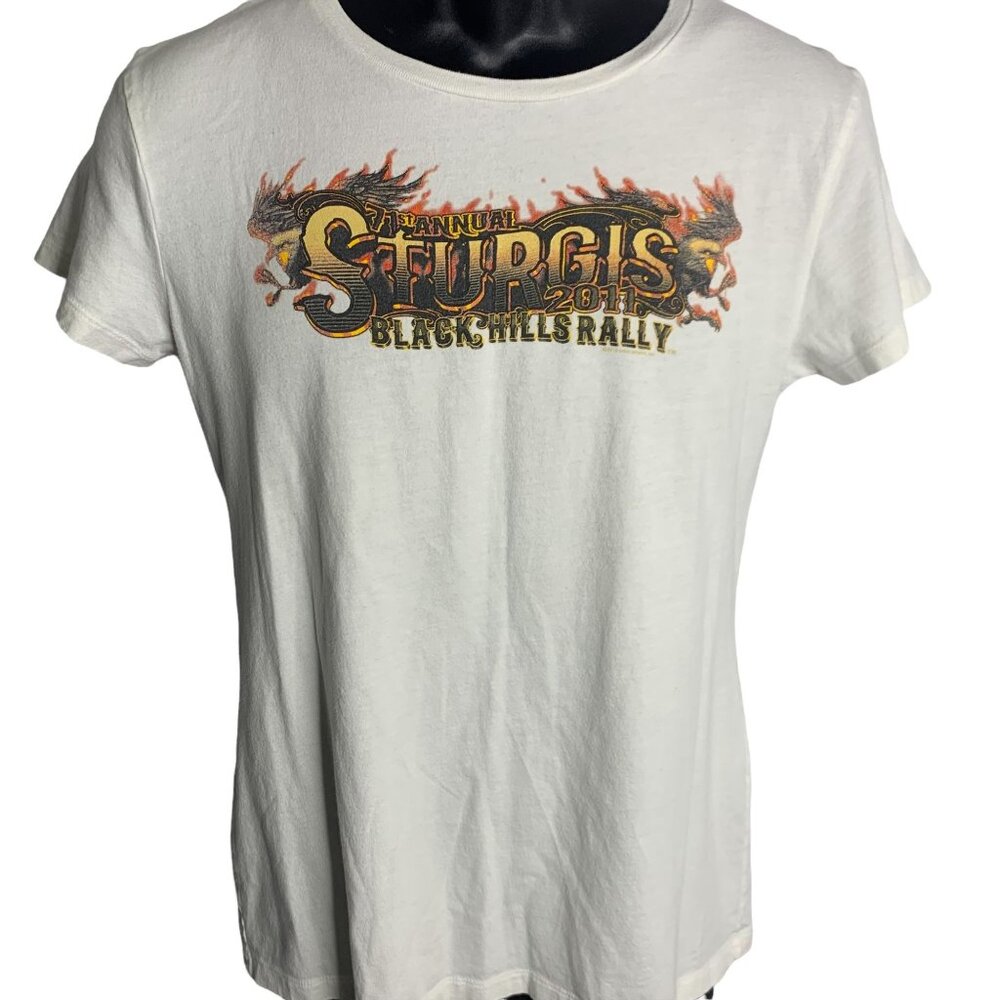 Vintage Womens 2010 71st Annual Sturgis Black Hills Rally Shirt Sz 2XL